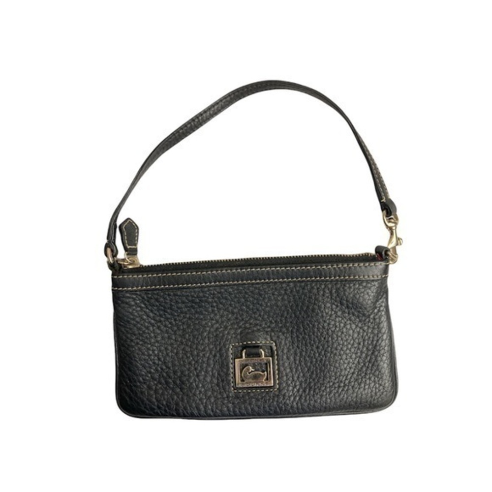 Dooney and bourke black leather mini bag